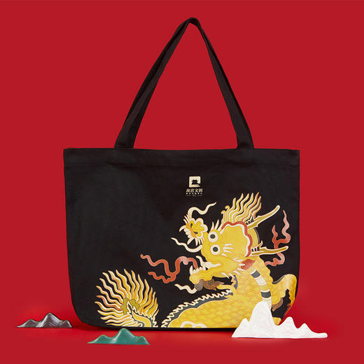 故宫帆布袋 大容量帆布袋 礼物 黑色 1只 商品图4