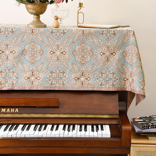 暮色摩洛哥钢琴巾美式田园简约钢琴罩半罩 商品图2