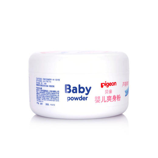【中文版】贝亲爽身粉 四季婴儿爽身粉140g 新生儿宝宝爽身粉带粉扑盒装HA10 商品图1