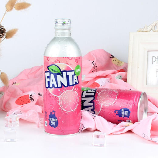 日本 进口可口可乐FANTA芬达白桃水蜜桃味碳酸饮料高颜值汽水 500ml 商品图2