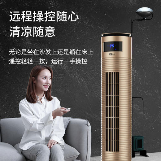 【家用电器】骆驼空调扇 家用静音水冷塔扇 立式冷风扇加湿 商品图0