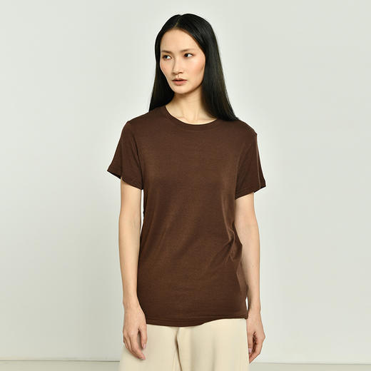 【特价清仓】女士新款天丝圆领短袖T恤 商品图2