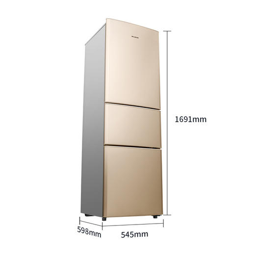 【家用电器】美菱 BCD-210L3CX三开门电冰箱小型宿舍租房家用节能 商品图1