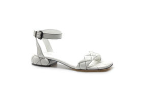 豪麟名鞋奥莱LORIBLU女鞋凉鞋牛移膜革LR30025L白色  原价4260元