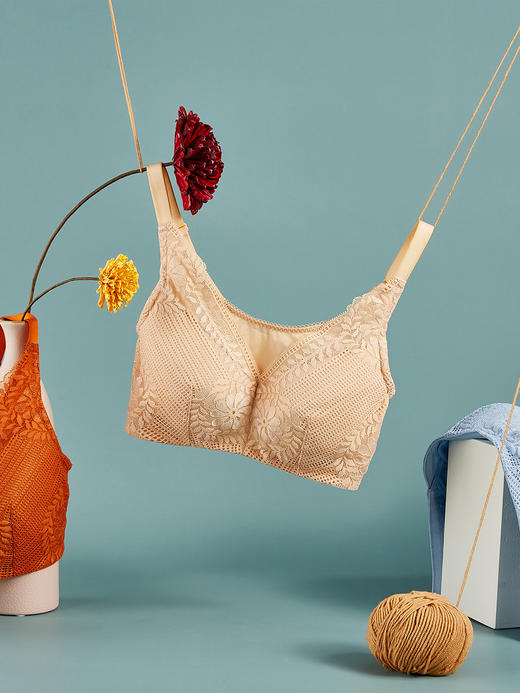 【新邂逅】术后专用透气抗菌义乳文胸 透气网眼 侧收副乳 商品图4