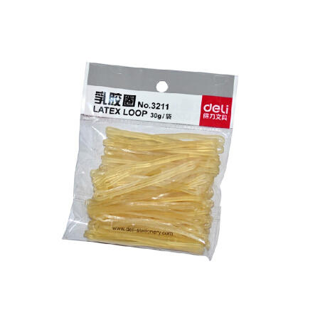 得力乳胶圈3211(微黄)30g 商品图2