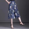 TY3088 天丝牛仔半身裙松紧腰印花夏季新款气质大摆a字中长裙 商品缩略图1