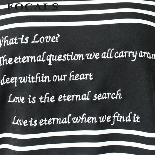 FOCALS女装夏季新款短袖针织条纹宽松休闲T恤上衣CYJ2N116NW 商品图3