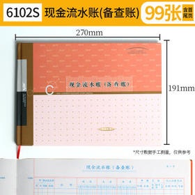 莱特现金流水账本/备查薄6102S