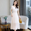 夏季新款女装韩版短袖雪纺连衣裙女中长款大摆裙子HR-HYYX2025 商品缩略图0