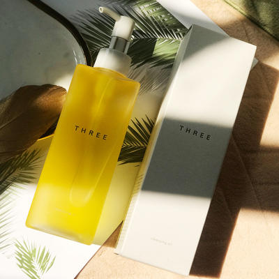 日本three卸妆油小三眼唇脸三合一深层清洁脸部敏感肌肤专用男女185ml新款 商品图3