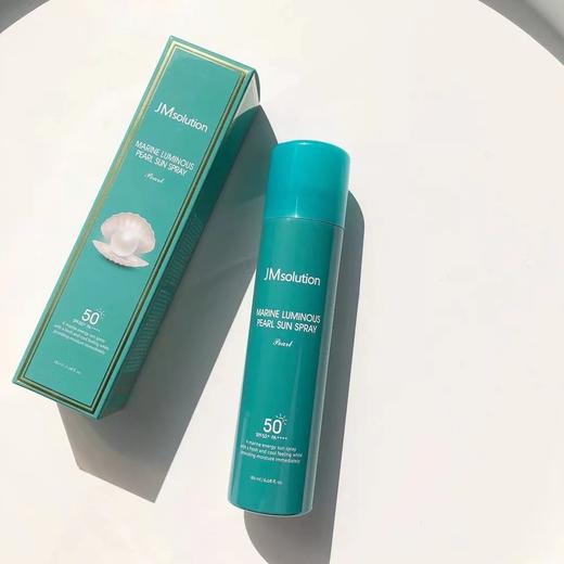 韩国JM solution肌司研沁透防晒喷雾180ml 珍珠防晒 户外全身防水清爽保湿补水 商品图5