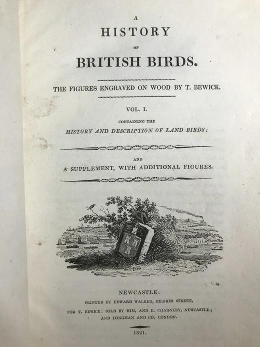 1821年 比维克《英国鸟类史》（全2卷） 近200幅版画插图 真皮精装大32开 商品图4