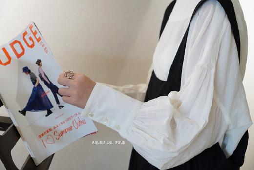 the last flower of the afternoon象牙白/黑上衣 商品图3