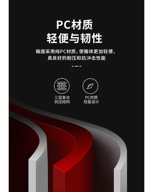 银座休闲商务拉杆箱前开口袋箱TSA锁拉链箱A-9778 商品图1