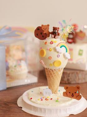 冰激凌甜筒蛋糕（四寸）