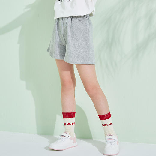 2021年夏季新款女童花苞腰针织短裤 商品图1