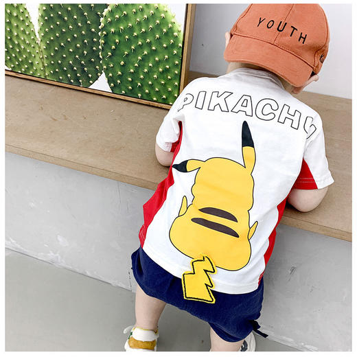 【童装】菲儿小屋  夏季新款儿童动漫套头短袖T恤童装套装 商品图4