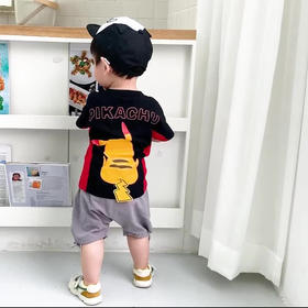 【童装】菲儿小屋  夏季新款儿童动漫套头短袖T恤童装套装