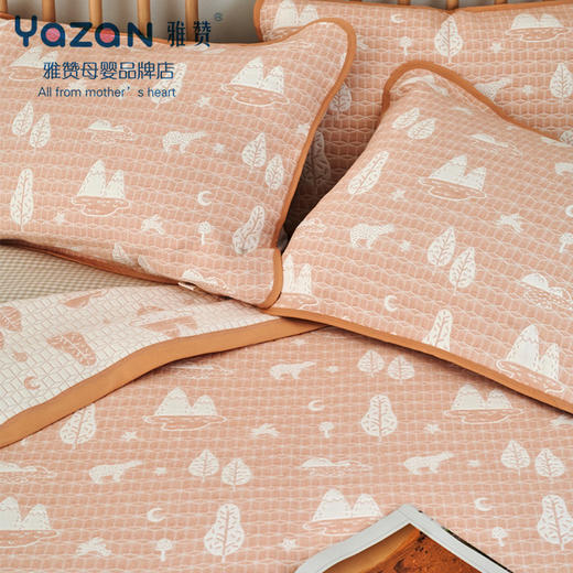 雅赞六层纯棉纱布软凉席 220*240cm 商品图1