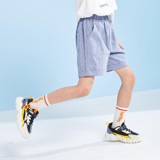 【特价清仓】龙之涵 儿童水洗愫棉卷边短裤 中大童休闲短裤 婴幼儿A类标准 商品图9