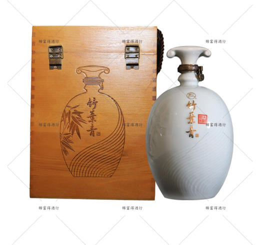 山西杏花村汾酒  45度徐朝兴大师竹叶青   1.5L*2瓶整箱装 国产清香型 商品图1