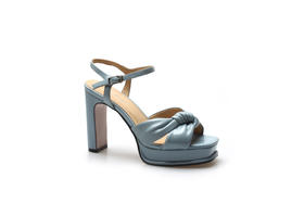 豪麟名鞋奥莱迪嘉女装羊皮革精致凉鞋DJELA11WL045蓝色 原价2260元