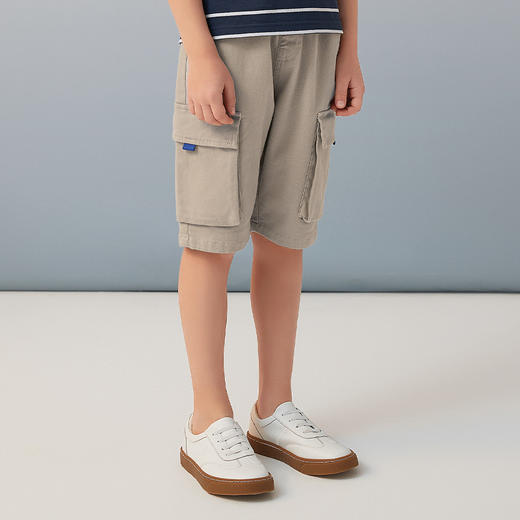【纯棉工装短裤】夏季新品男童工装短裤大口袋五分短裤子 商品图1