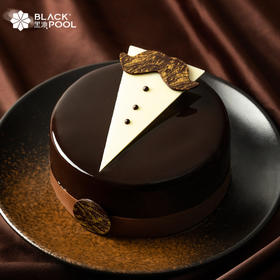 【绅士】巧克力绅士外衣，轻熔入口，内藏香浓榛子醇厚口感  巧克力蛋糕