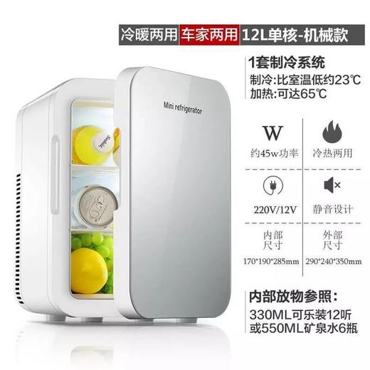 【家用电器】12L化妆品小冰箱冷藏冰箱车载冰箱车家两用 商品图1