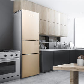 【家用电器】美菱 BCD-210L3CX三开门电冰箱小型宿舍租房家用节能