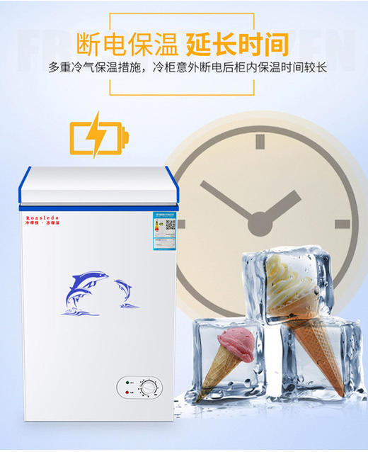 【家用电器】【冰柜】迷你特价家用商用立式家用小型冰柜冷柜冷藏柜 商品图0