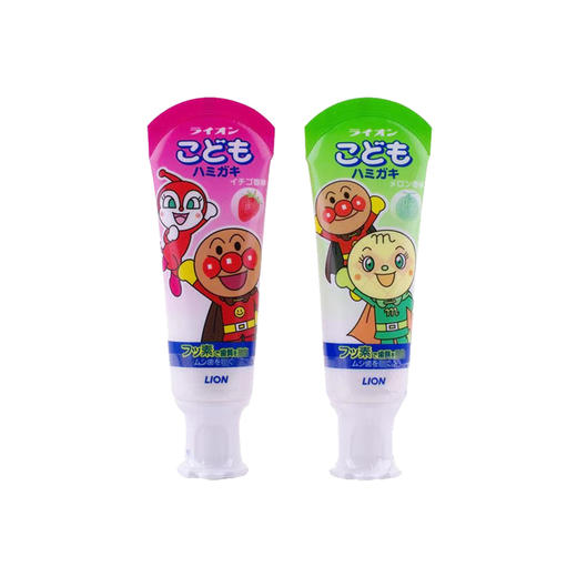 【一般贸易】日本原装进口狮王面包超人可吞咽牙膏40g（适合6个月以上） 商品图8