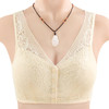 YY-2176新款蕾丝前扣内衣 女士软棉背心式创意大码无钢圈文胸 商品缩略图8