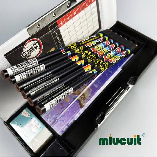 日本CUTE MODEL双面磁吸文具盒鬼灭之刃动漫周边小学生专用铅笔盒 商品图2