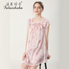 上海旗袍厂SK-S5688真丝睡衣女夏短袖100桑蚕丝睡裙中裙大码宽松丝绸家居服S5688 商品缩略图4