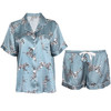 上海旗袍厂SK-T8163新款斑马短袖短裤桑蚕丝真丝睡衣丝绸家居服 T8163 商品缩略图4