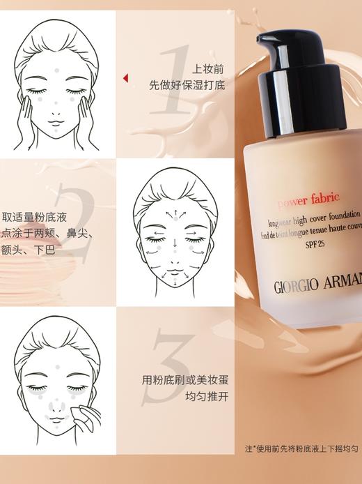 阿玛尼权利粉底液armani蓝标大师持妆粉底霜防晒遮瑕 商品图8