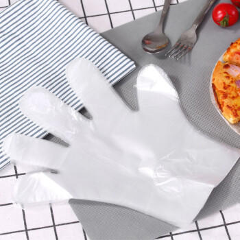 齐心一次性PE手套L369（1袋=100个) 透明 商品图2