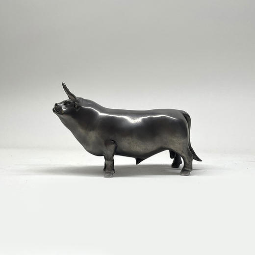 不仁斋薛继业青铜雕塑齐白石像铜牛人体习作 商品图2