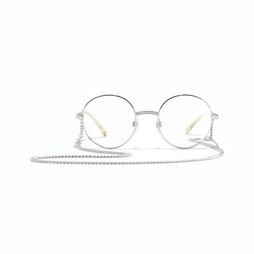 CHANEL/香奈儿银色圆框挂链眼镜-纳德隆国际卡8折4608元 商品图2