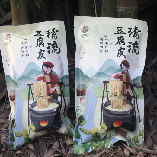  800年传统工艺·手工豆腐皮 柴火烘烤 豆香浓郁 商品图4