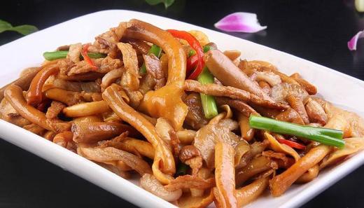 海鲜菇炒猪颈肉(份) 商品图0