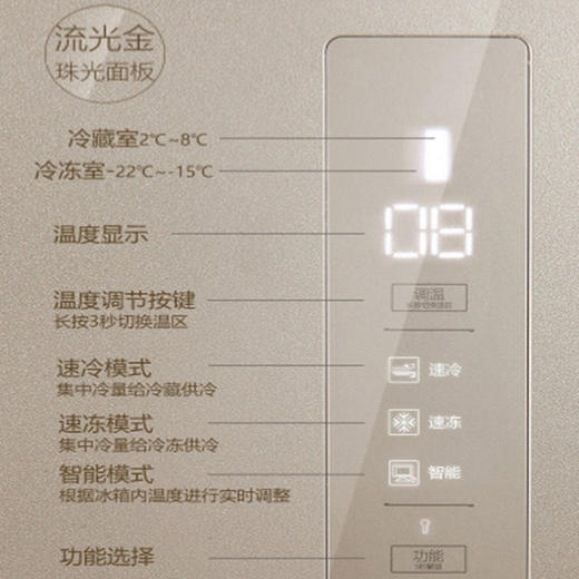 【家用电器】TCL 对开门家用冰箱大容量智能静音省电冰箱BCD-509 商品图3