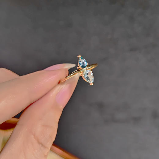 订购8周到｜TASHI-London Blue-London Blue and Blue 托帕石 戒指［加拿大设计师］ 商品图3