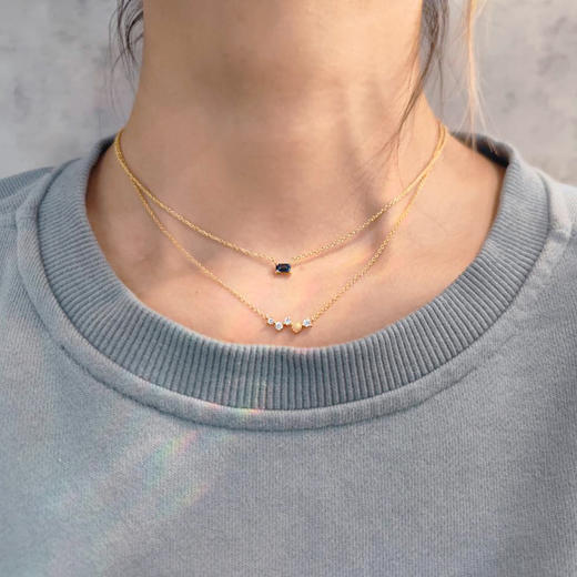 北京仓｜TASHI-Opal-天然欧泊 火彩锆石 项链［加拿大设计师］ 商品图0