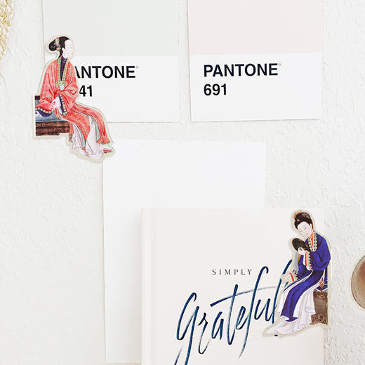 胤禛美人图吸铁书签 商品图1