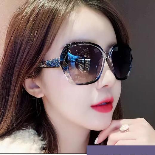 TZW-GM启鹰尔购新款偏光墨镜女大框圆脸长脸潮流网红 商品图0