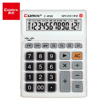 齐心计算器C-858语音/中号 商品图0