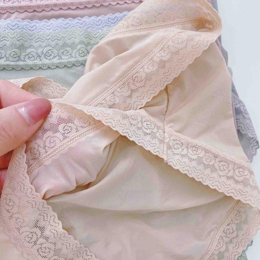 【4条79元、8条149元、拍下立减】给小仙女们安利一款超舒服的女士夏季薄冰丝内裤/轻薄柔软/易洗速干/100%桑蚕丝底裆/裸感体验，6色可选！ 商品图6